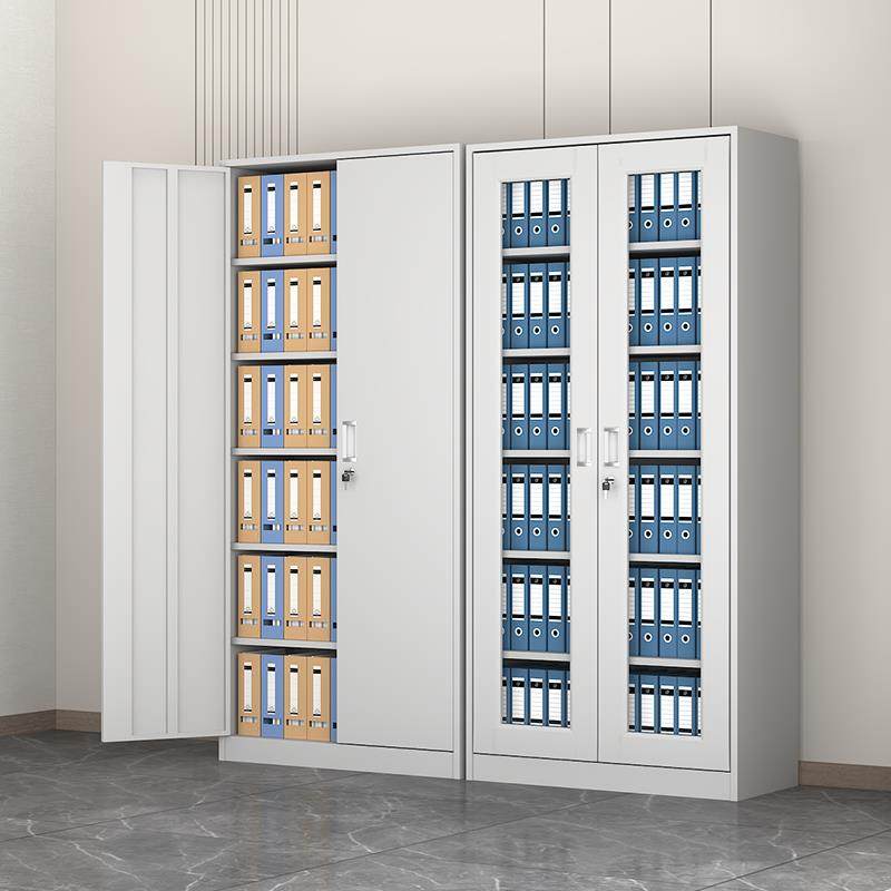 财务凭证柜钢制铁皮办公室文件柜资料合同档案柜带锁收纳储物柜子