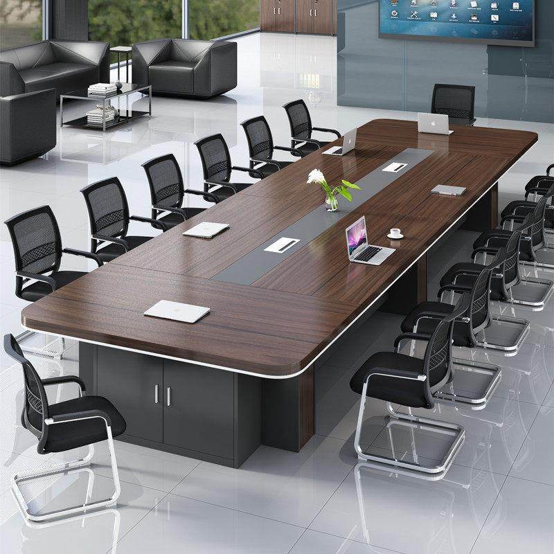 办公会议桌长桌简约现代长条桌会议室桌椅组合家具大型员工培训桌,商业/办公家具,会议桌,淘宝优惠券,粉丝福利购,淘宝优惠卷