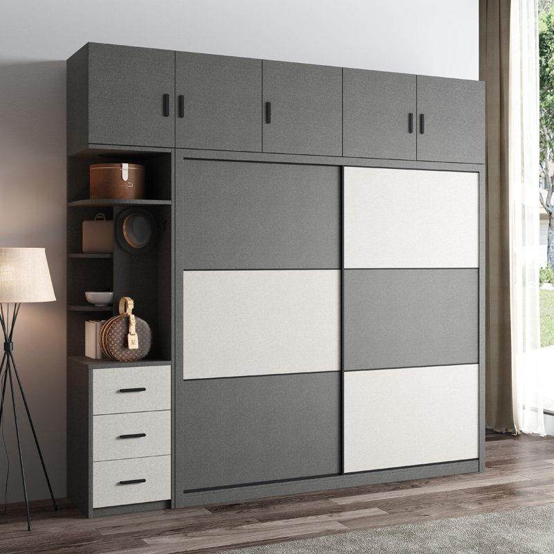 北欧推拉门衣柜简约现代组装家用卧室移门衣橱全实木多层板收纳柜,住宅家具,自由组合衣柜,淘宝优惠券,粉丝福利购,淘宝优惠卷