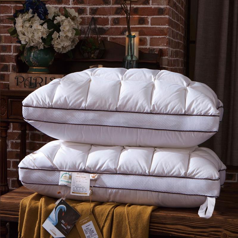 枕头软枕芯不塌陷不变形超柔软酒店枕头一对舒适大号加厚加高防螨