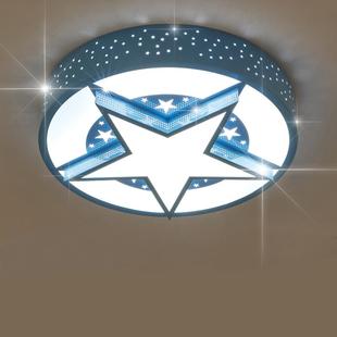 儿童房灯北欧卡通男女孩卧室灯简约现代温馨创意星月led吸顶灯具