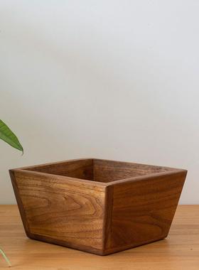 榆木实木斗米斗日进斗金婚庆招财进宝斗烧香摆件香炉聚宝盆包邮