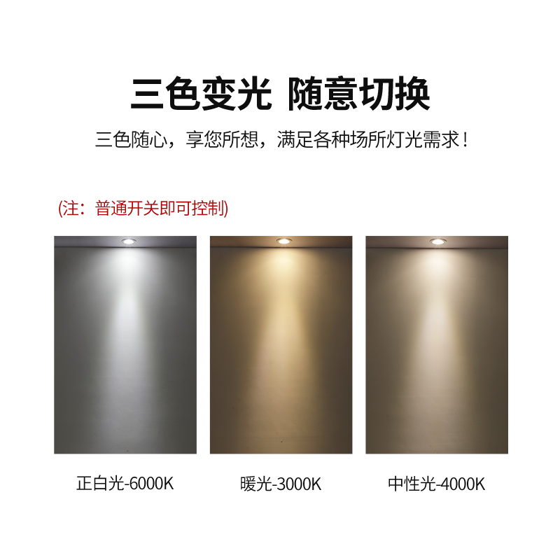 超薄射灯led天花灯3w5w嵌入式牛眼灯高亮服装店走廊玄关过道筒灯