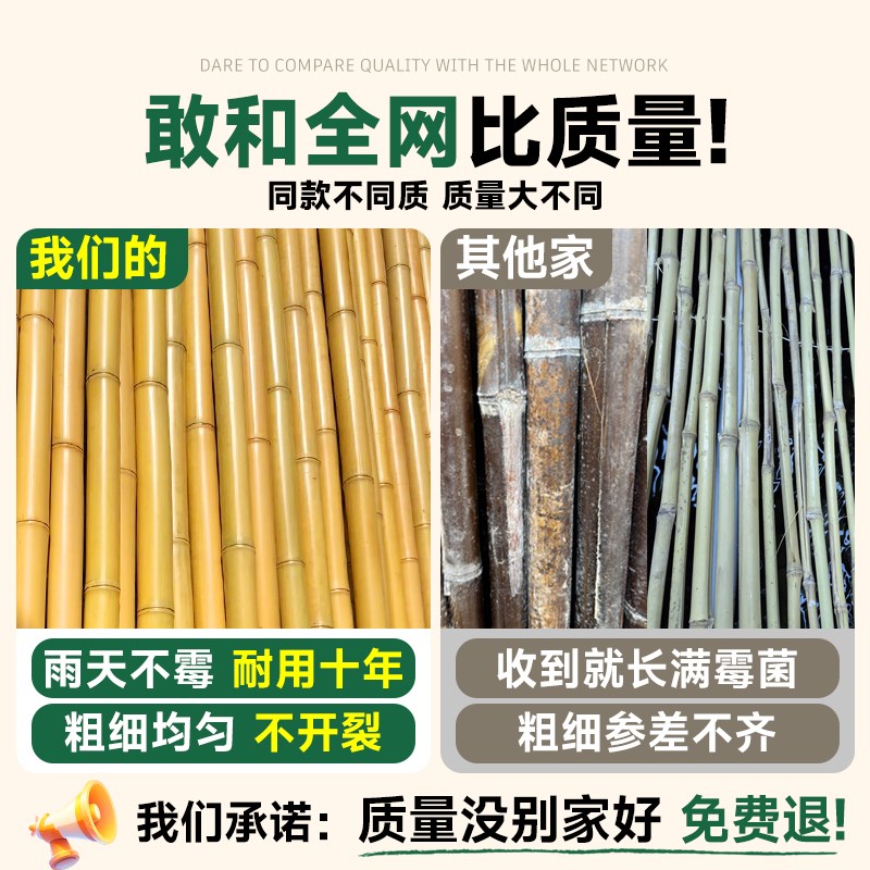 竹篱笆栅栏围栏木门室外庭院造景布置围墙菜地花园碳化防腐伸缩竹
