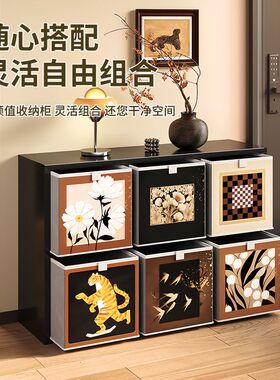 钢制格子柜中古风自由组合儿童书架卡莱克落地置物架子铁艺收纳架