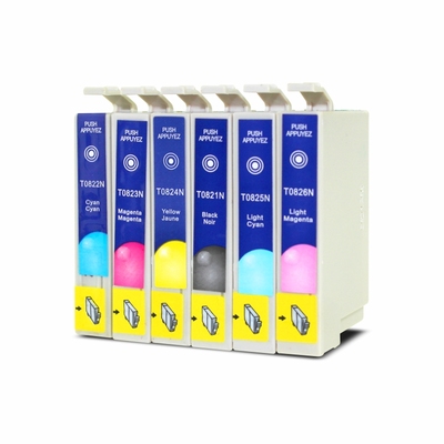 适用爱普生T0821N墨盒 EPSON R270 R290 R390 RX590 690 T50 T59