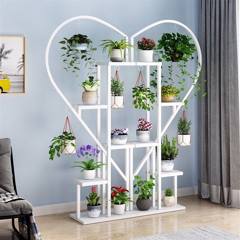 花架室内客厅心形创意简约花架子室内特价绿萝多肉铁艺家用吊兰架,搬运/仓储/物流设备,其他起重搬运设备,淘宝优惠券,粉丝福利购,淘宝优惠卷