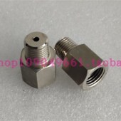 不锈钢转接头NPT1 4外转M14X1.5内外压力表校准台变送器校验接头
