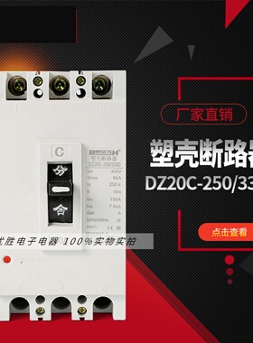 DZ20Y-250/3300 250A  400A 三相空气开关 塑壳断路器  银点