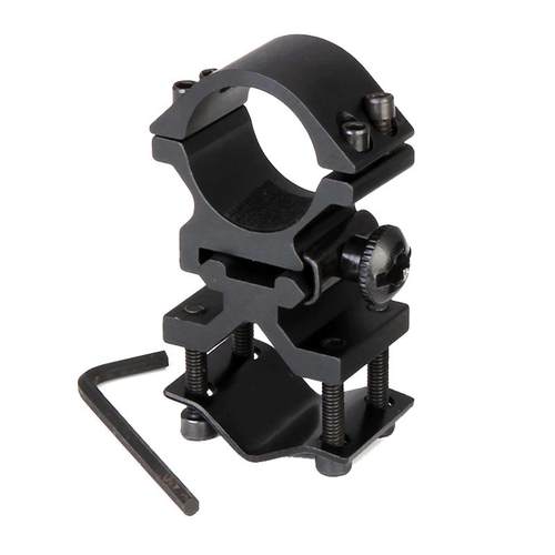 固定卡扣双管圆管小型激光器狙击瞄准镜8字环十字镜导轨管夹大号