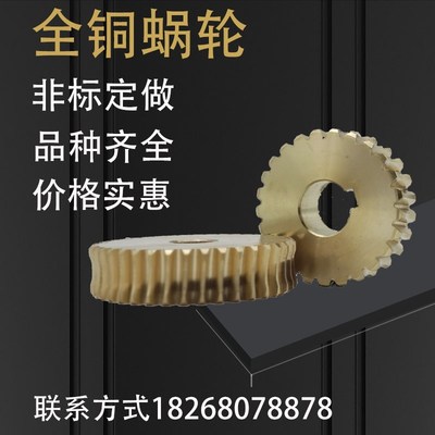 铜蜗轮 1模  减速机配件 蜗轮蜗杆 加工机床配件铜涡轮 1-4模