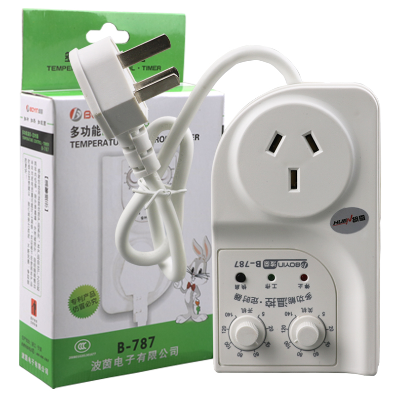 鱼缸/大棚/冰箱冰柜温控器插座式温度控制器 温控仪定时器 包邮