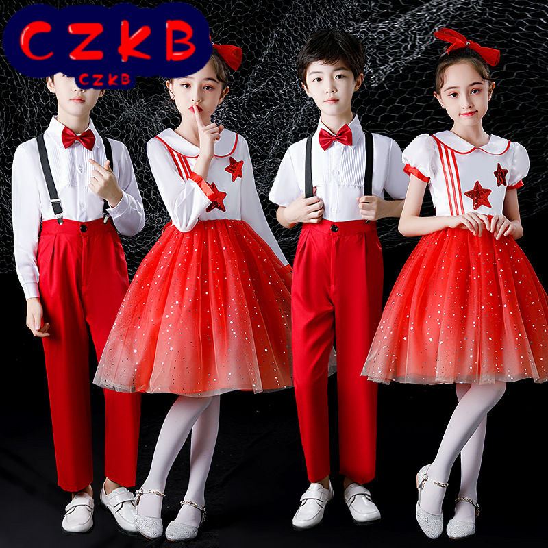 儿童合唱演出服中小学生大合唱团