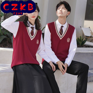 校服演出长裙 学生合唱服初高中生运动会开幕式 秋冬季 班服毛衣套装