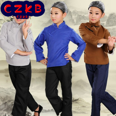 村姑老太太演出服民国老太婆平民