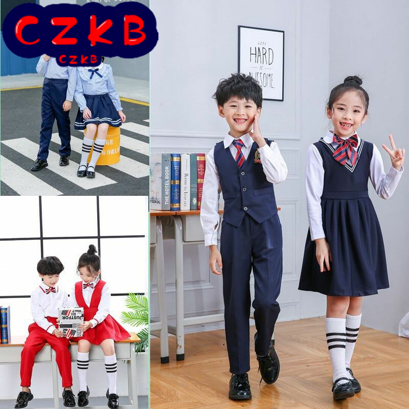 中小学生大合唱服装学院风诗歌朗