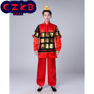 秦兵兵服三国将领天兵天将古代士兵演出服男汉服盔甲