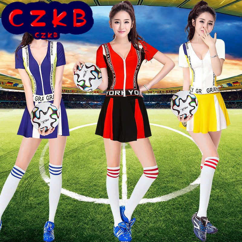 啦啦操演出服女性感车模工作服健