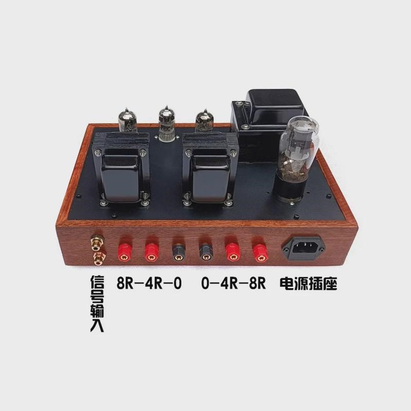 适用6N1+6P14 5Z4P整流 实木单端 小功率胆机电子管功放 手工搭棚