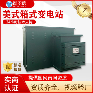 变电站组合成套配电房800KVA箱式 美式 箱式 式 变压器 箱变500KVA预装