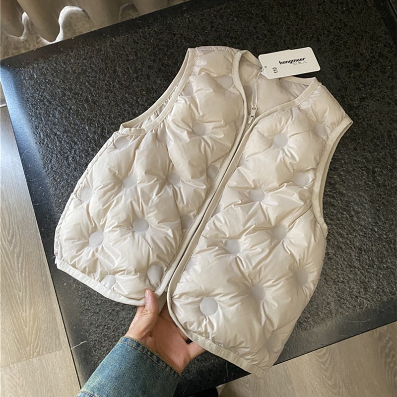 IN BLUE 无痕压胶防钻绒!儿童90鸭绒羽绒马甲背心连帽羽绒服合集