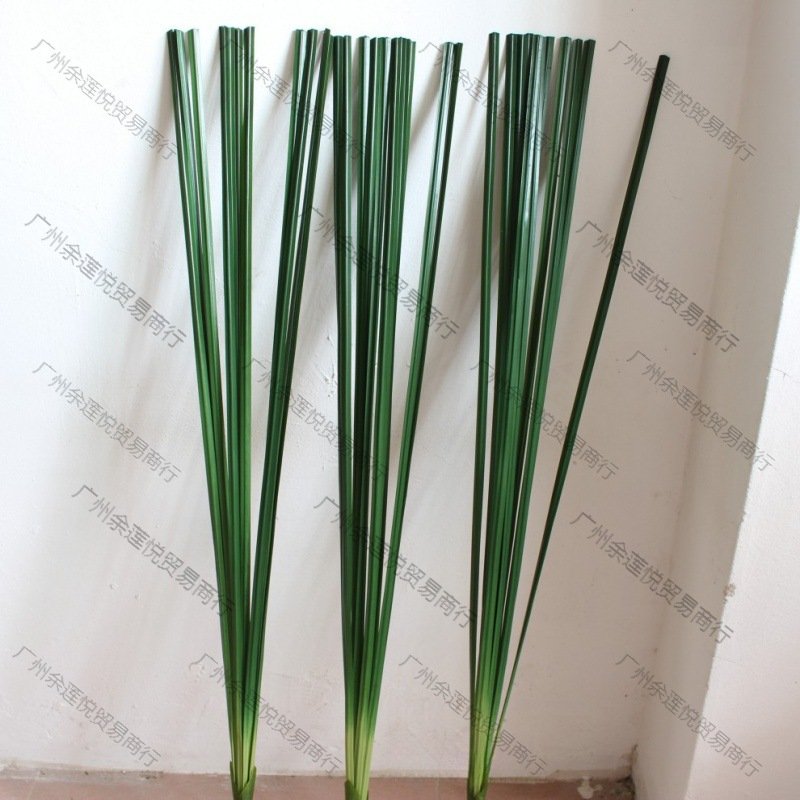 蒲叶蒲草蒲棒水蜡烛叶草塑料华艺插花家居装饰水蜡叶水竹假花
