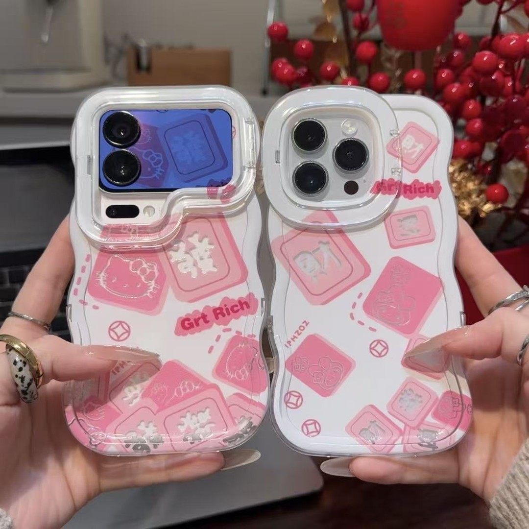 粉麻将美乐蒂KT超火适用苹果17Pro手机壳iPhone16max小米15华为mate80pura70k90Reno14荣耀400x300oppofindx9,3C数码配件,手机保护套/壳,淘宝优惠券,粉丝福利购,淘宝优惠卷