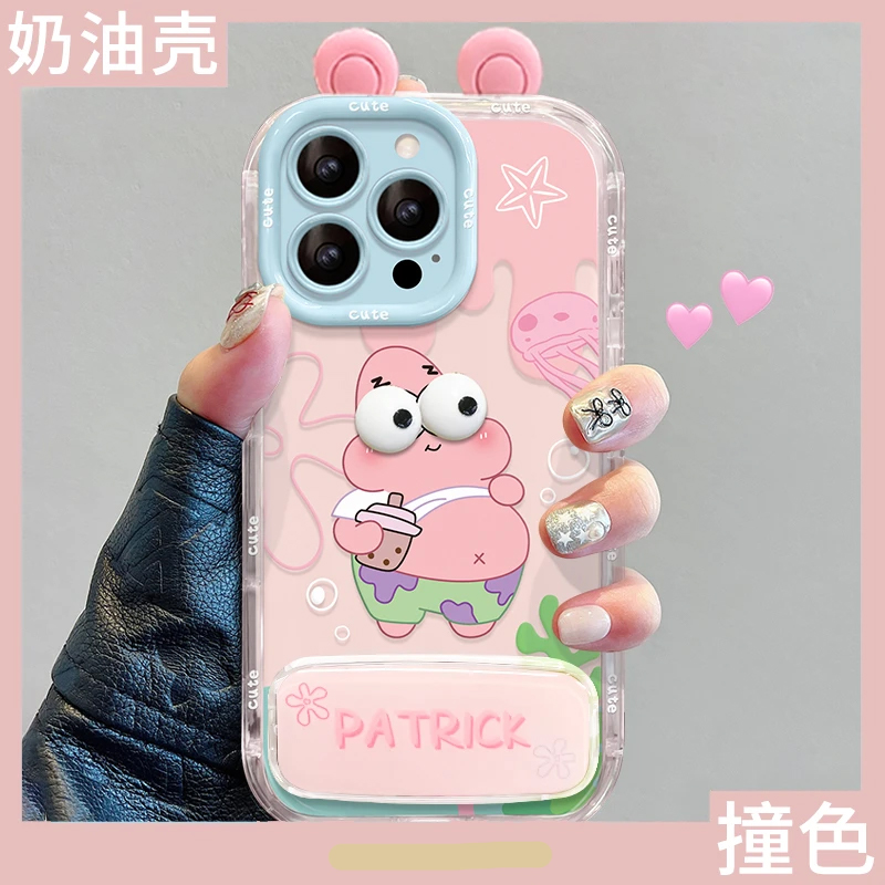 情侣海绵派大星公仔新款适用苹果16pro手机壳iphone14max13小米15华为mate70pura80k70nova12荣耀100vivos18