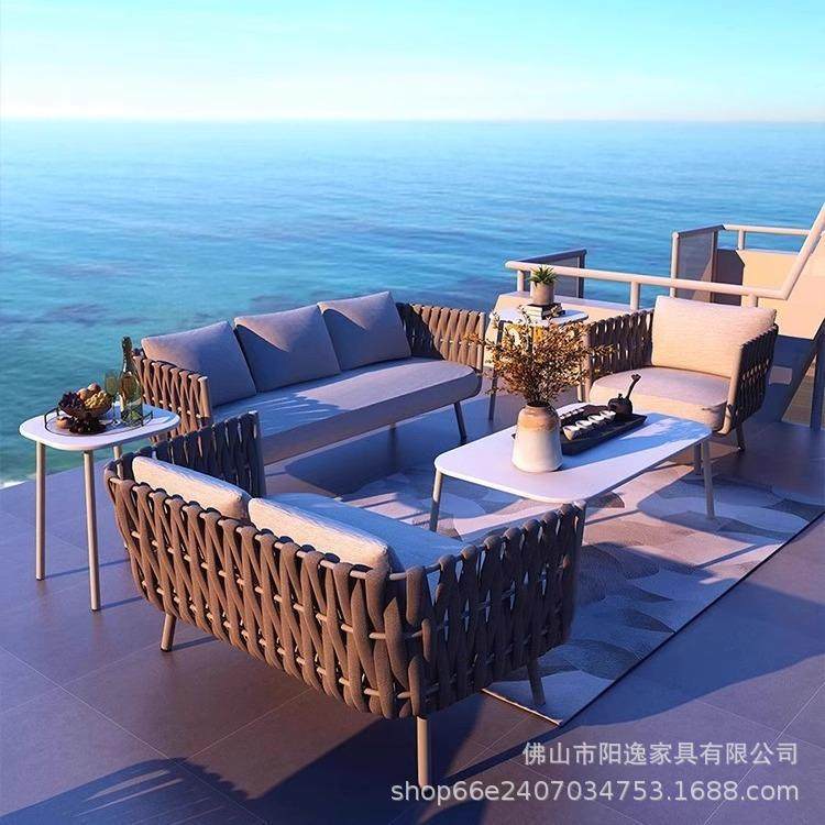 户外沙发庭院室外花园露台阳台休闲沙发藤编藤椅防水防晒家具组合,住宅家具,户外沙发,淘宝优惠券,粉丝福利购,淘宝优惠卷