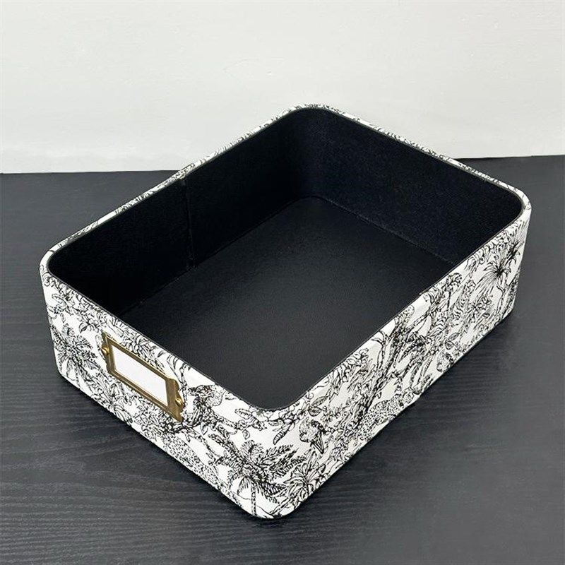 桌面收纳盒杂物化妆品置物篮高级感零食储物筐衣柜分格皮革整理盒,收纳整理,桌面收纳盒,淘宝优惠券,粉丝福利购,淘宝优惠卷