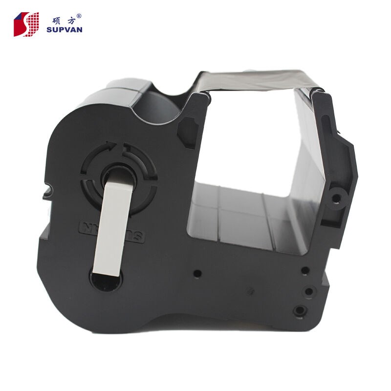 硕方电缆挂牌机线缆牌打印机SP350/SP650标牌机黑色色带SP-R1301B