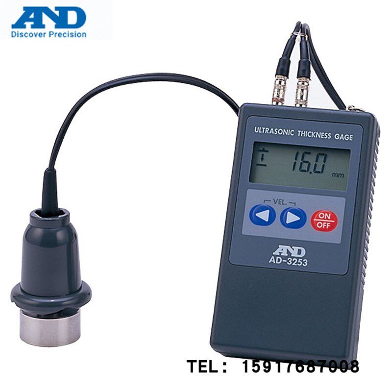日本原装AND超声波测厚仪AD-3253/AD-3253B金属测厚仪0.8-100mm