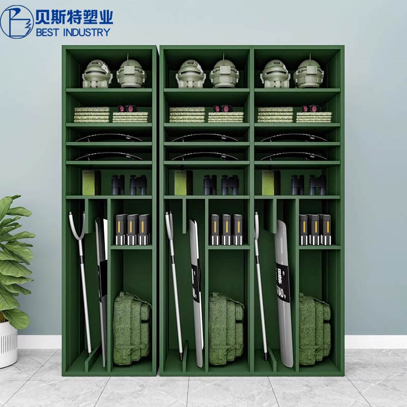 携行柜指挥器材单人战斗装备防爆物资柜存放柜背囊头盔盾牌组合柜