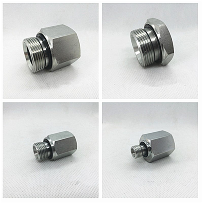 过渡液压接头高压油管对丝补芯内外丝转换RI管外螺纹ED密封/5B-WD