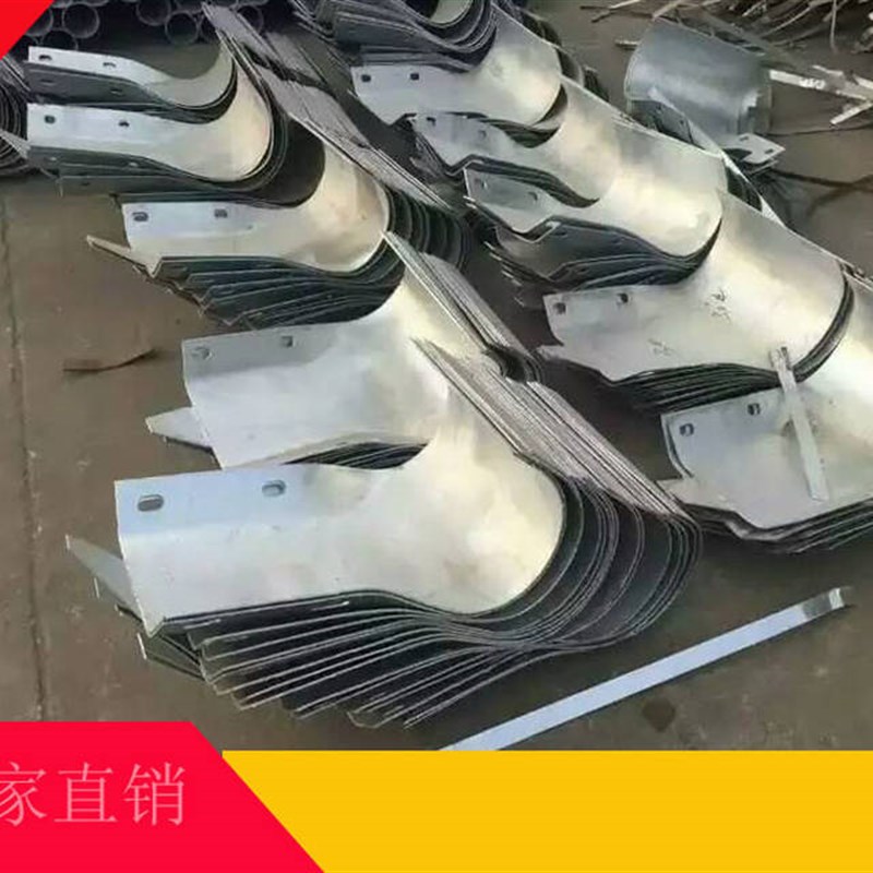 高速公路波形护栏板端头 防撞双波护栏板弯头镀锌喷塑配件厂家