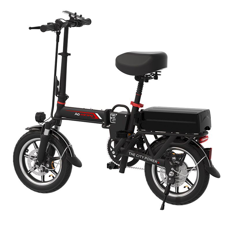 奥米融代驾折叠电动车铝合金超轻便携小型迷你锂电池自行车