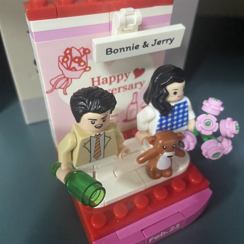 周年情侣纪念日意义礼物品积木定制人仔像偶结婚一对送男女生朋友