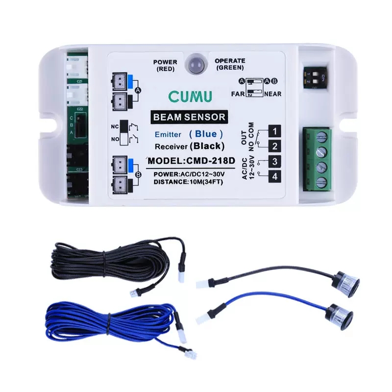 安全光线电动平移门配件感应防夹电眼探头感应门机红外对射自动门