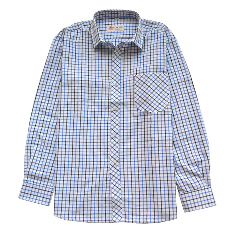 衬衫薄款男士长袖中老年衬衣全棉老粗布寸衫休闲土布衣夏季