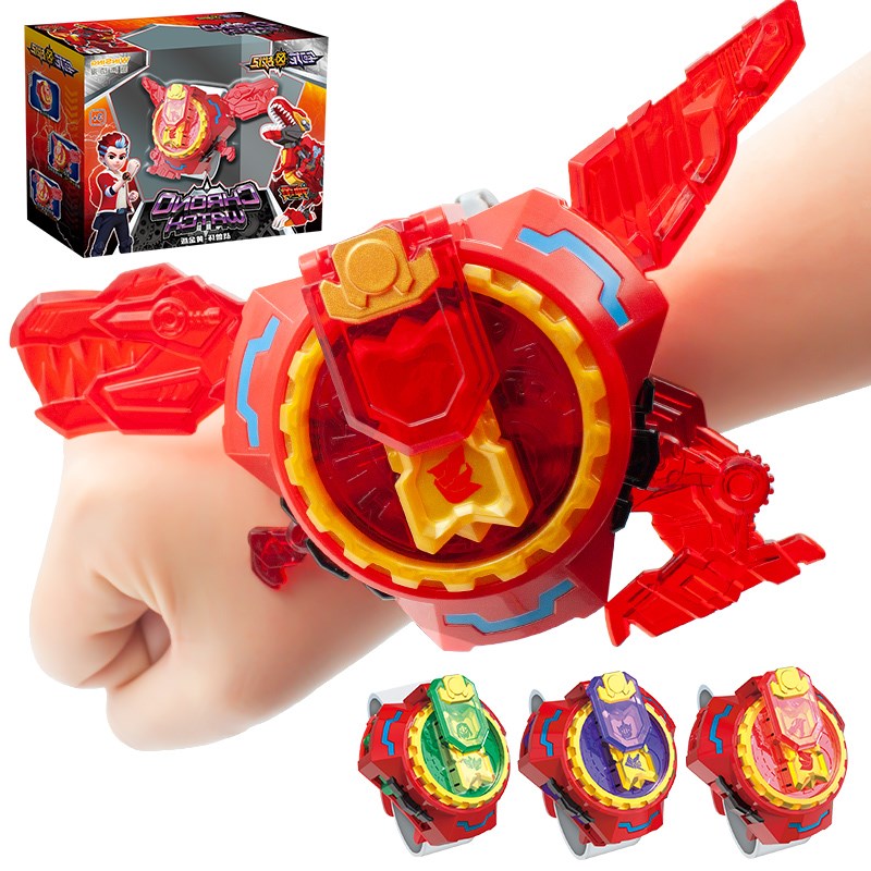 钶龙战记神勇战兽环手表玩具儿童男孩变形恐龙克隆珂柯科轲龙战纪