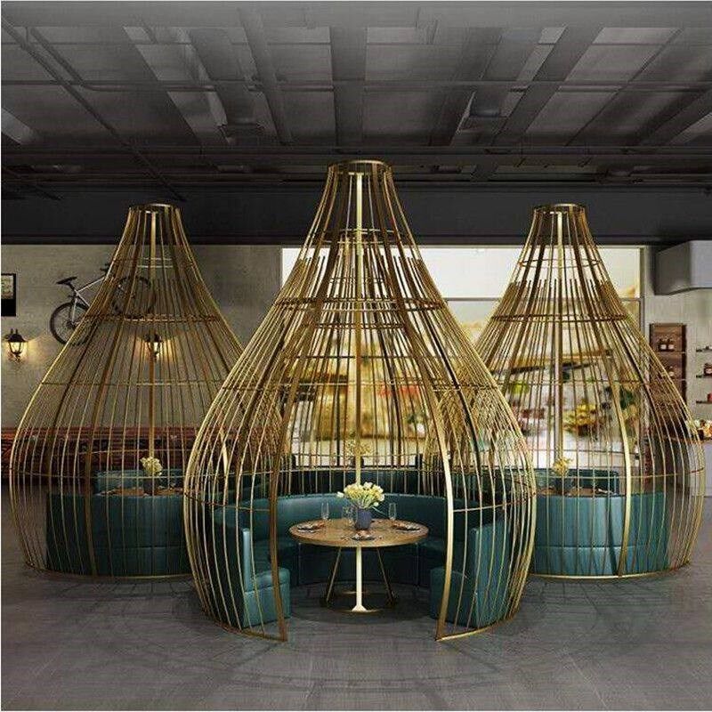 商用大型鸟笼超鸟笼酒店巨型餐厅鸟笼卡座咖啡厅装饰大号鸟笼座椅