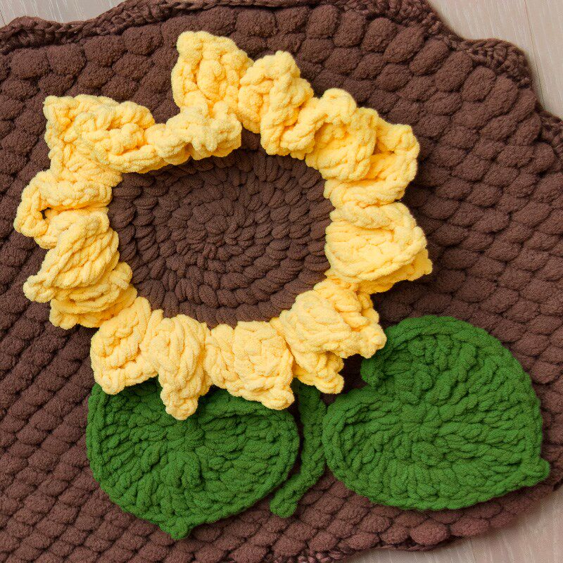 diy手工编织大球球线家居地垫材料包客厅卧室小地毯粗毛线钩针