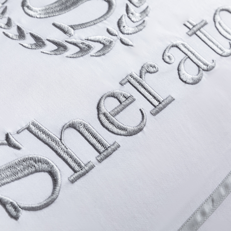 宾馆酒店三四件套床上用品纯棉纯白色条纹星级旅馆全棉床单被套