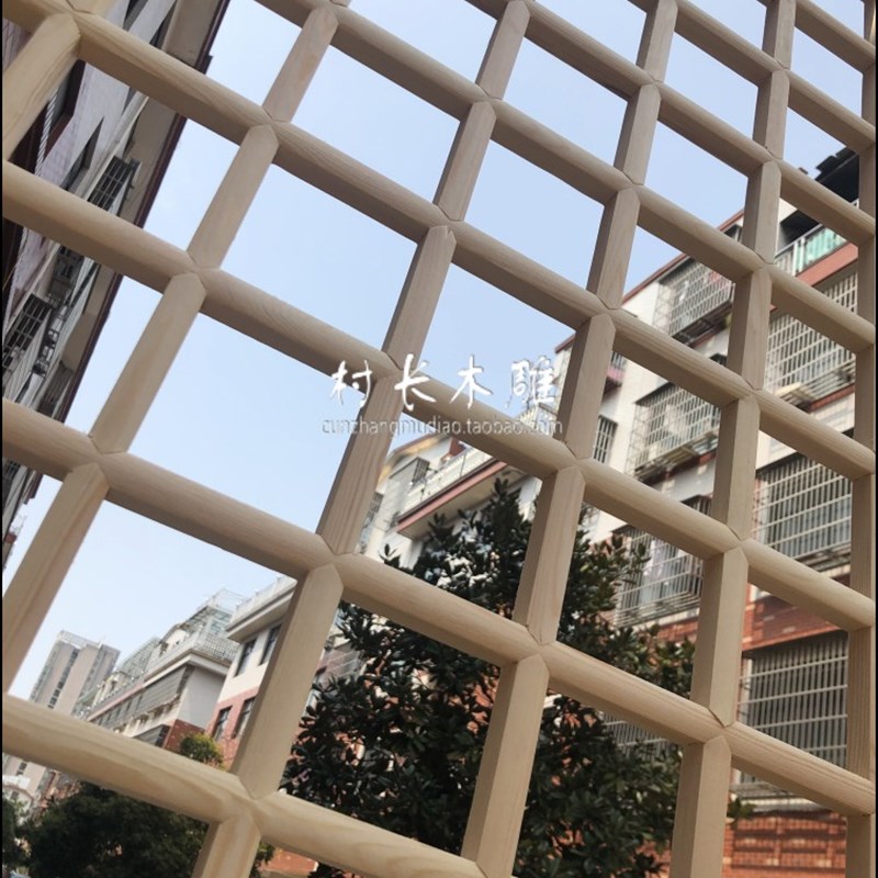 木雕隔断花格实木新中式镂空雕花仿古门窗屏风遮挡玄关吊顶背景墙