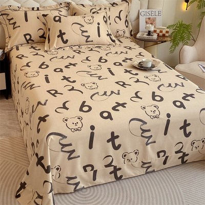 定制订做纯棉磨毛大床单款2米x220全棉榻榻米床加大尺寸3米床被单