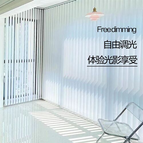竖百叶窗帘新款遮光客厅卧室阳台垂直竖条梦幻帘窗户遮挡隔断帘