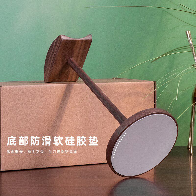 北美胡桃木耳机支架桌面收纳头戴式耳机挂架木质耳机实木展示架