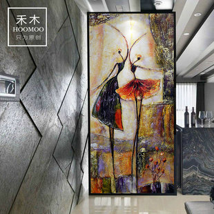 玄关过A道背景 瓷砖背景墙简约现代客厅 拼图剪画拼花瓷砖艺术定