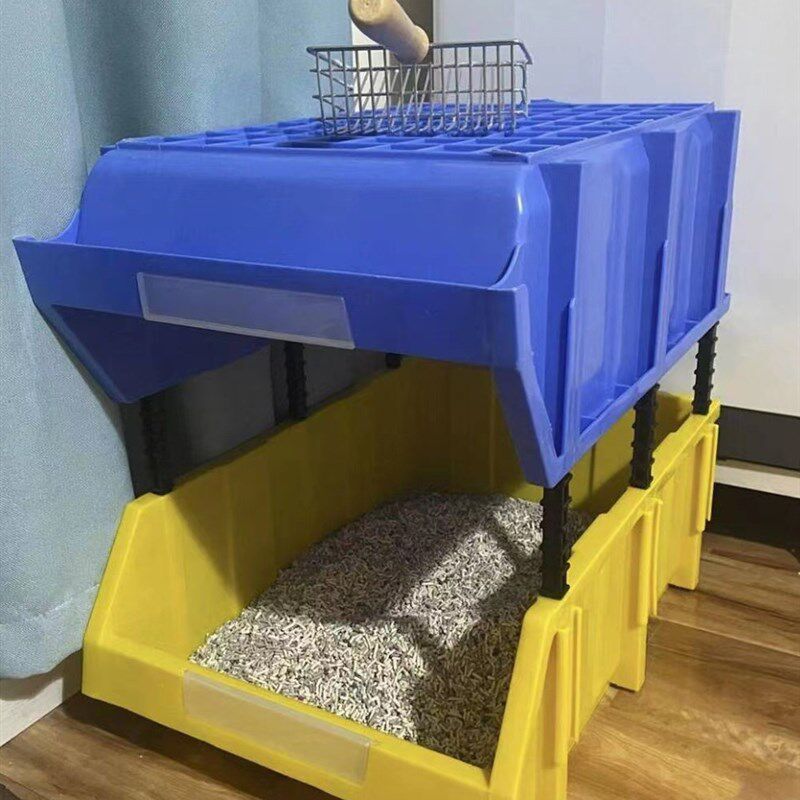 家用猫砂盆超大号平替猫砂t盆DIY半封闭式猫砂盆全封闭式猫砂盆