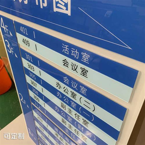 新款新款压克力楼层索引牌磁吸可更换指示牌导视牌水牌科室牌门牌